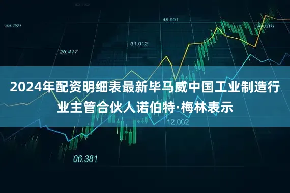 2024年配资明细表最新毕马威中国工业制造行业主管合伙人诺伯特·梅林表示